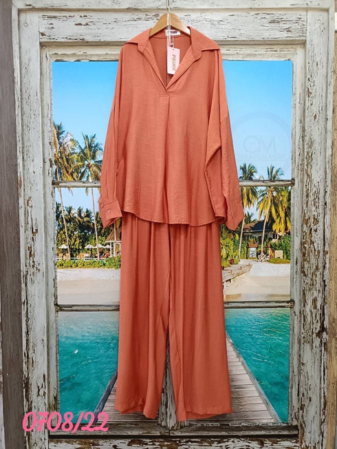 Summer Solid Color Casual Co-Ord Sets